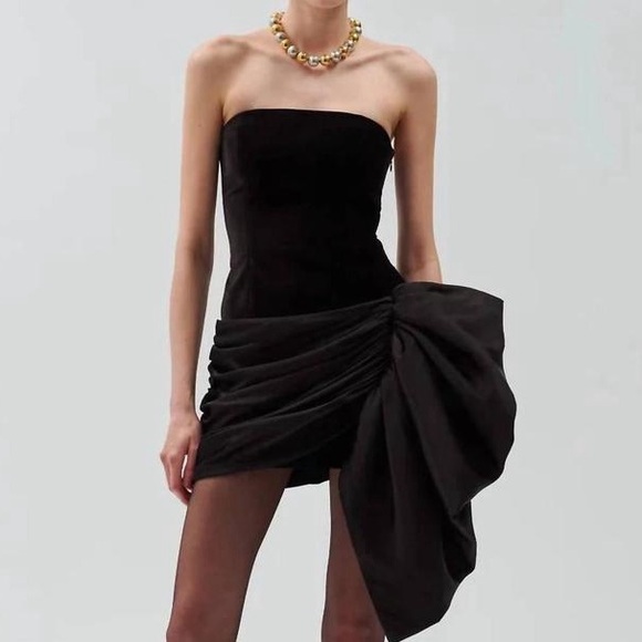 Ronny Kobo Collection Black Strapless Dress - Picture 3 of 16